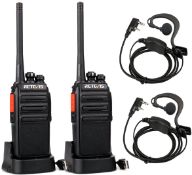 GRADE B - Retevis RT24 Walkie Talkie PMR446 License-free Professional Two Way Radio 16 Channels