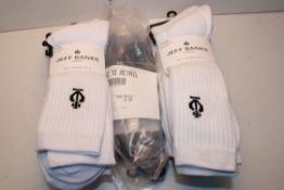3X PACKS ASSORTED SOCKS BY JEFF BANKS & PRINGLE Condition ReportAppraisal Available on Request-
