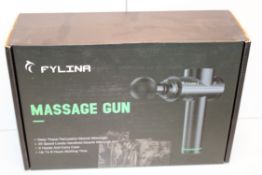 BOXED FYLINA MASSAGE GUN Condition ReportAppraisal Available on Request- All Items are Unchecked/