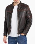 GRADE B - Joe Browns Leather Jacket SIZE L - 42/44 RRP £160Condition ReportGRADE B - MAY CONTAIN BOX