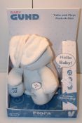 BOXED BABY GUND TALKS AND PLAY BUNNY Condition ReportAppraisal Available on Request- All Items are