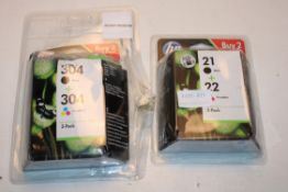 2X BOXED ASSORTED HP INK CARTRIDGES Condition ReportAppraisal Available on Request- All Items are