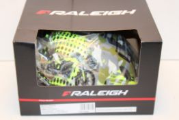 BOXED RALEIGH MYSTERY CYCLING HELMET 52-56CM CAMO MOTO Condition ReportAppraisal Available on