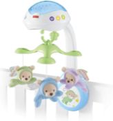 GRADE B - Fisher-Price Butterfly Dreams 3-in-1 Projection Mobile Crib Toy RRP £29.99Condition