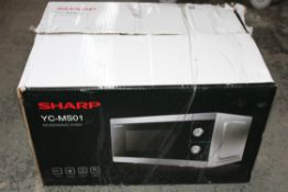 BOXED SHARP YC-MS01 MICROWAVE OVEN RRP £84.99Condition ReportAppraisal Available on Request- All