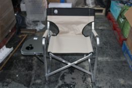 UNBOXED COLEMAN DECK CHAIR WITH TABLE RRP £49.99Condition ReportAppraisal Available on Request-