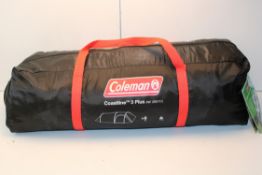 BAGGED COLEMAN COASTLINE 3 PLUS TENT RRP £189.00Condition ReportAppraisal Available on Request-