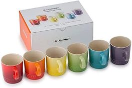 GRADE B - Le Creuset 79114108359030 Set of 6 London 100ML Espresso Mug RRP £59.99Condition