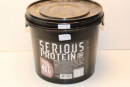 4KG TUB SERIOUS PROTEIN COOKIES & CREAM Condition ReportAppraisal Available on Request- All Items