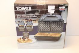 BOXED TOWER 3-IN-1 DEEP FILL SNACK MAKER SANDWICH/PANINI/WAFFLECondition ReportAppraisal Available