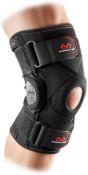 GRADE B - Mc David Knee Support Brace with Polycentric Hinges and Cross Straps SIZE MEDIUM RRP £59.