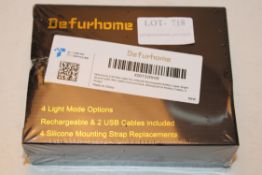 DEFURHOME USB BIKE LIGHT SET Condition ReportAppraisal Available on Request- All Items are