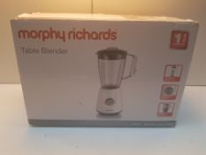 MORPHY RICHARDS TABLE BLENDER RRP £24.99Condition ReportAppraisal Available on Request- All Items