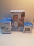 X 3 ITEMS TO INCLUDE OMRON BLOOD PRESSURE MONITORS & AUTODIAL PHONE COMBINED RRP £80Condition