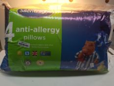 SILENTNIGHT ANTI ALLERGY PILLOWS RRP £20Condition ReportAppraisal Available on Request- All Items