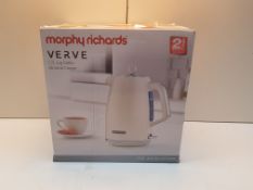 MORPHY RICHARDS VERVE 1.7L JUG KETTLE ALMOND CREAM RRP £30Condition ReportAppraisal Available on