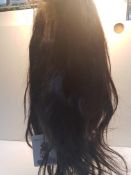 HUMAN HAIR WIG IN DARK BROWN RRP £50Condition ReportAppraisal Available on Request- All Items are