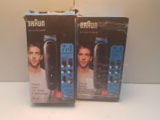 X 2 BRAUN ALL IN ONE TRIMMER 3'S RRP £80Condition ReportAppraisal Available on Request- All Items