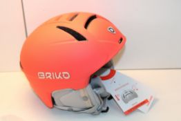 BOXED BRIKO SNOW HELMET SIZE M/L MATT PEACH Condition ReportAppraisal Available on Request- All