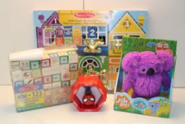 4X ASSORTED ITEMS TO INCLUDE JIGGLY PETS, MELISSA & DOUG & OTHER Condition ReportAppraisal Available