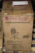 BOXED ELIZA TINSLEY HIGH BACK MESH EXECUTIVE ARMCHAIR WITH ADJUSTABLE HEADREST Condition