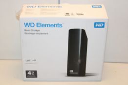BOXED WD ELEMENTS BASIC STORAGE 4TB Condition ReportAppraisal Available on Request- All Items are
