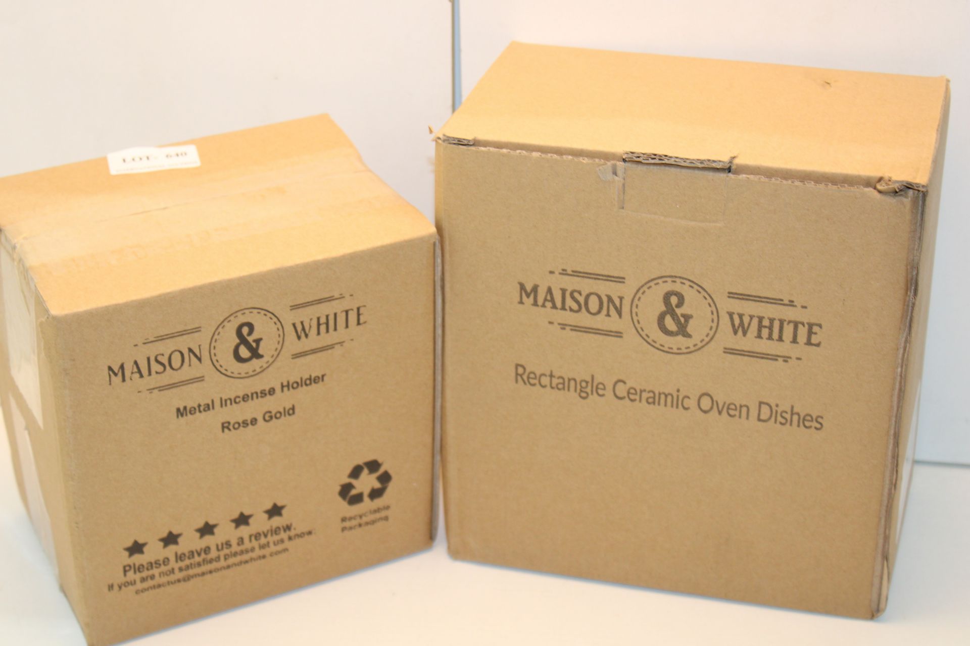 2X BOXED ASSORTED MAISON & WHITE ITEMS (IMAGE DEPICTS STOCK)Condition ReportAppraisal Available on