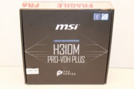 BOXED MSI INTEL MOTHERBOARD H310M PRO-VDH PLUS INTEL CHIPSET H310Condition ReportAppraisal Available