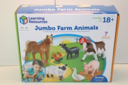 BOXED LEARNING RESOURCES JUMBO FARM ANIMALS Condition ReportAppraisal Available on Request- All