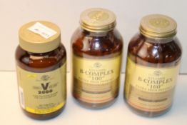 3X ASSORTED SOLGAR SUPPLEMENTS Condition ReportAppraisal Available on Request- All Items are