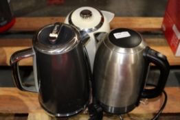 3X UNBOXED ASSORTED KETTLES (IMAGE DEPICTS STOCK)Condition ReportAppraisal Available on Request- All