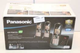 BOXED PANASONIC DIGITAL CORDLESS ANSWERING SYSTEM KX-TG6723 RRP £36.00Condition ReportAppraisal