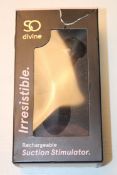 BOXED SO DIVINE IRRISISTABLE RECHARGEABLE SUCTION STIMULATOR Condition ReportAppraisal Available