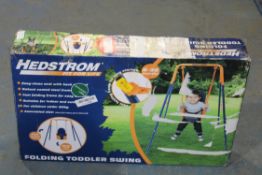 BOXED HEDSTROM FIT FOR LIFE FOLDING TODDLER SWING Condition ReportAppraisal Available on Request-