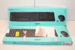 2X BOXED LOGITECH MK270 FULL SIZED WIRELESS COMBO Condition ReportAppraisal Available on Request-