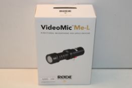 BOXED RODE MICROPHONES VIDEOMIC ME-L DIRECTIONAL MICROPHONE FOR APPLE DEVICES RRP £59.99Condition