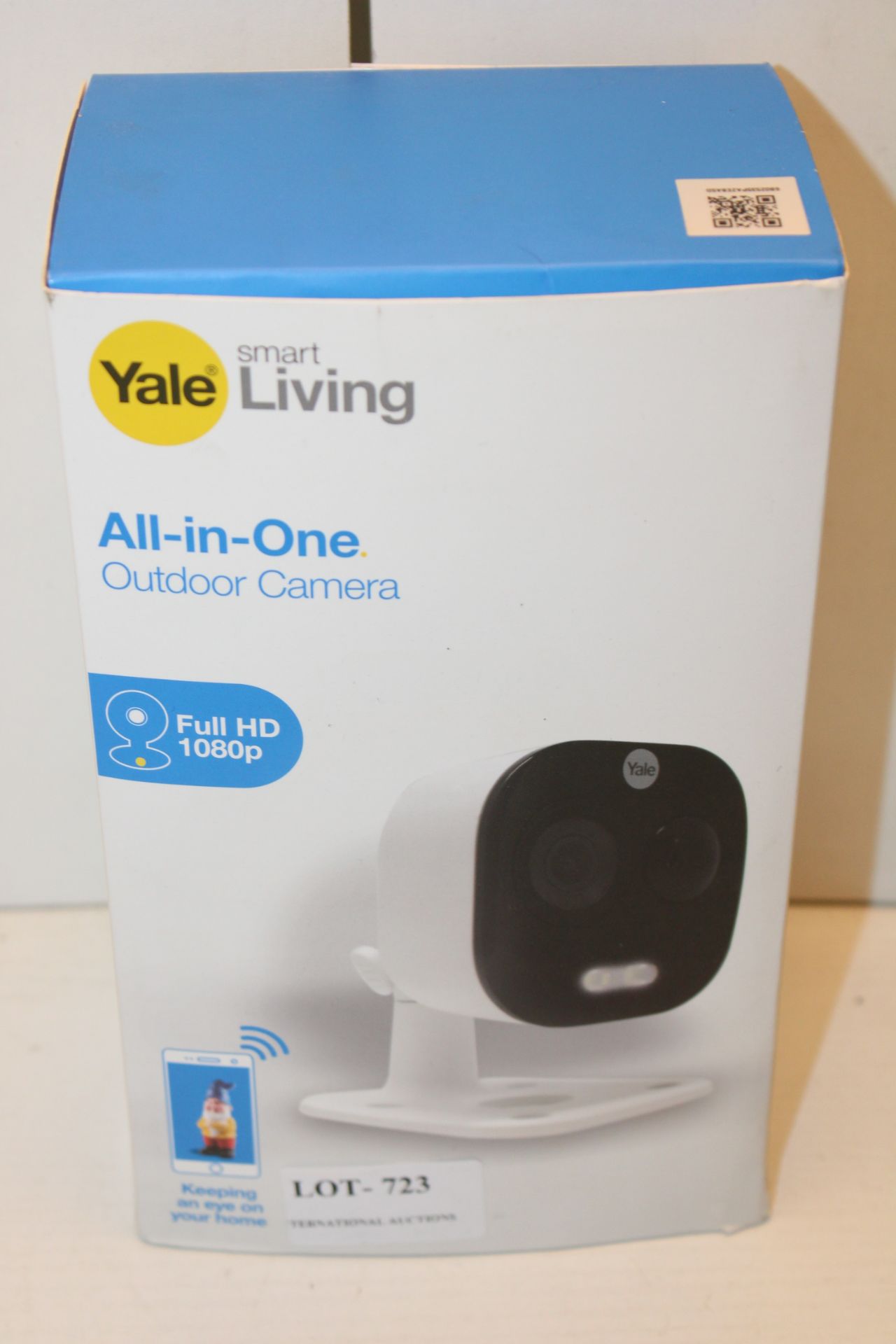 BOXED YALE SMART LIVING ALL-IN-ONE OUTDOOR CAMERA FULL HD 1080P RRP £98.04Condition