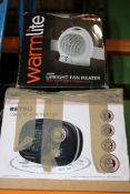 2X BOXED ASSORTED ELECTRIC FAN HEATERS BY WARMLITE & RUSSELL HOBBSCondition ReportAppraisal