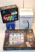 4X BOXED ASSORTED LIGHTING ITEMS Condition ReportAppraisal Available on Request- All Items are