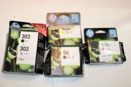 4X ASSORTED BOXED HP INK CARTRIDGES Condition ReportAppraisal Available on Request- All Items are