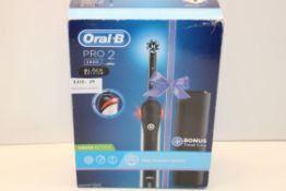 BOXED ORAL B PRO 2 POWERED BY BRAUN 2500 BLACK EDITION TOOTHBRUSH RRP £39.99Condition