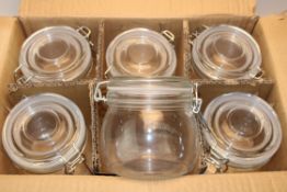 BOXED MAISON & WHITE SET OF 6 500ML CLIP TOP JARS Condition ReportAppraisal Available on Request-