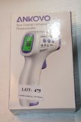 BOXED ANKOVO NON-CONTACT INFRARED BODY THERMOMETER Condition ReportAppraisal Available on Request-