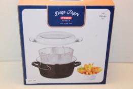 BOXED PYREX DEEP FRYER GLASS LID 5 LITRE Condition ReportAppraisal Available on Request- All Items