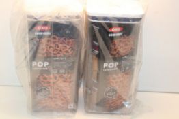2X OXO GOOD GRIPS POP CONTAINERS COMBINED RRP £24.00Condition ReportAppraisal Available on