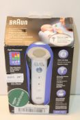 BOXED BRAUN NO TOUCH + TOUCH THERMOMETER MODEL: BNT 400 Condition ReportAppraisal Available on