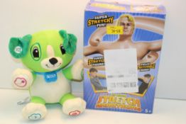 2X ASSORTED ITEMS TO INCLUDE BOXED STRETCH ARMSTRONG & LEAP FROG SCOUT Condition ReportAppraisal