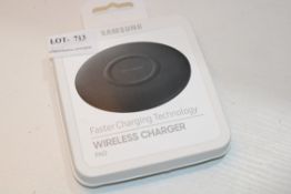 BOXED SAMSUNG FASTER CHARGING TECHNOLOGY WIRELESS CHARGER PAD RRP £24.99Condition ReportAppraisal