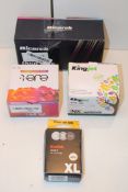 4X BOXED ASSORTED TONER/INK CARTRIDGES Condition ReportAppraisal Available on Request- All Items are