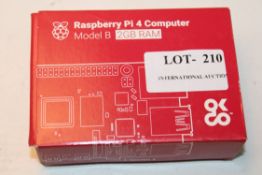 BOXED RASBERRY PI 4 COMPUTER MODEL B 2GB RAM RRP £54.00Condition ReportAppraisal Available on